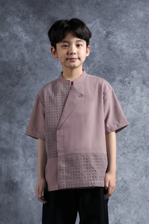 Image of Kemeja Anak Elok Beskap Kusuma