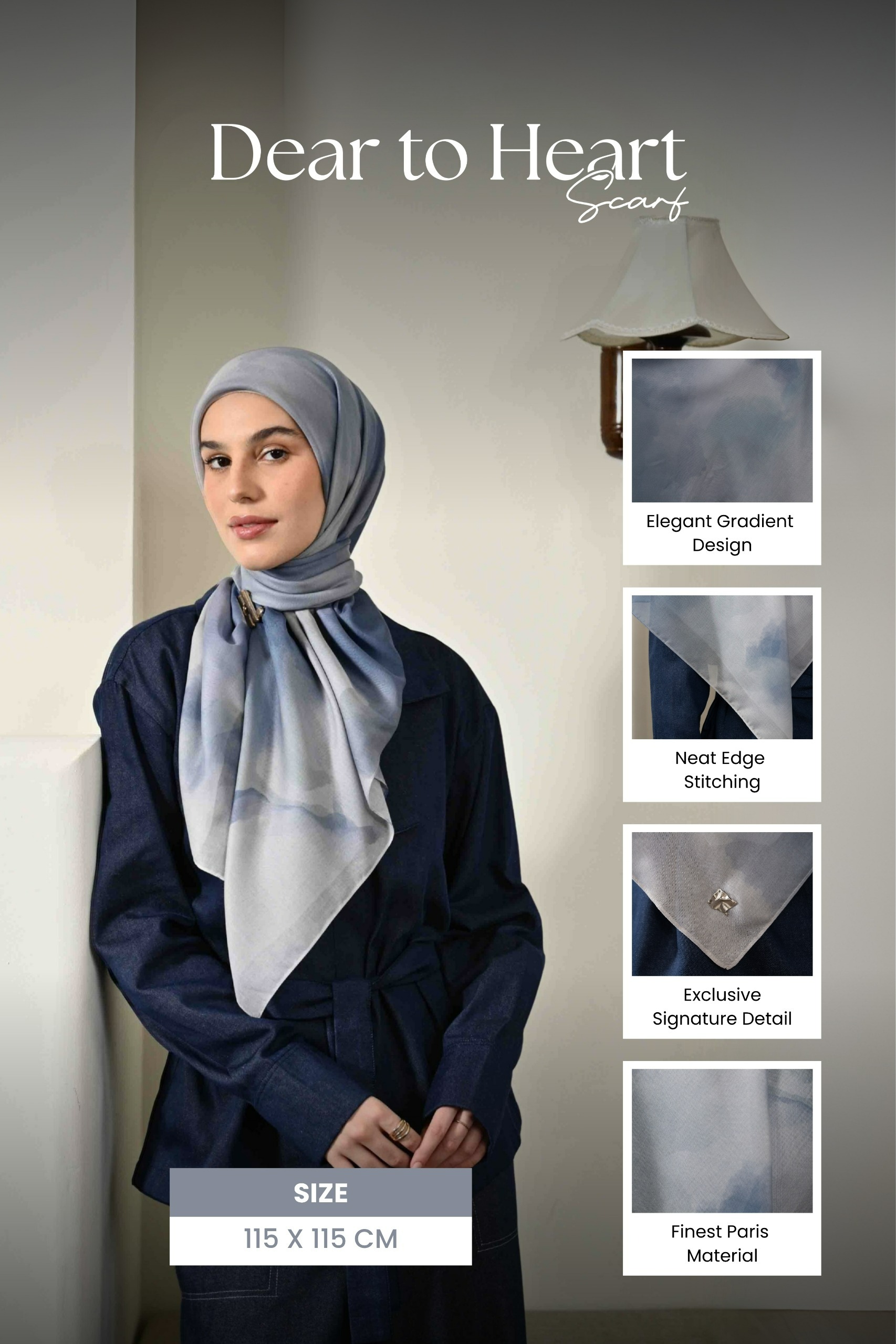 DEAR TO HEART SCARF TWILIGHT