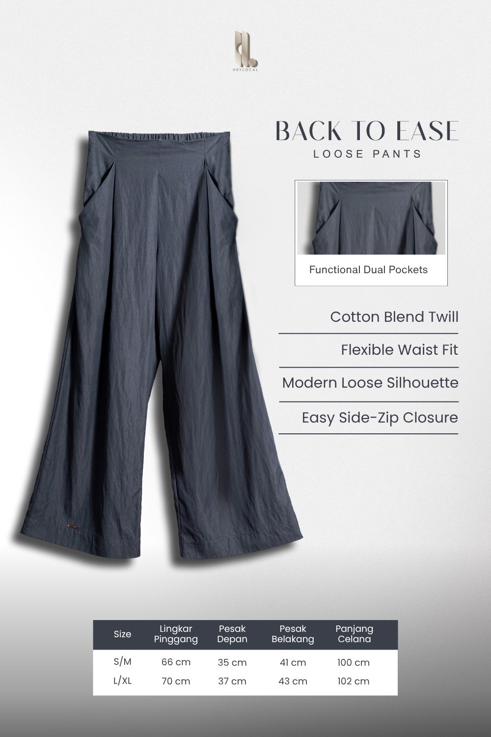 BACK TO EASE LOOSE PANTS
