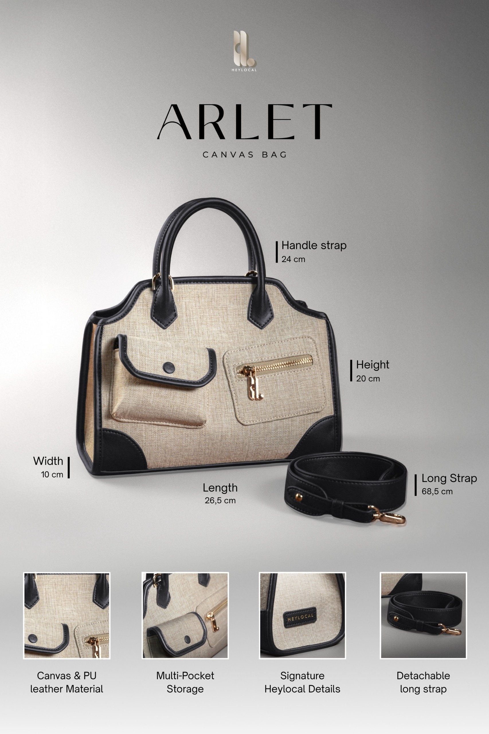 ARLET CANVAS BAG