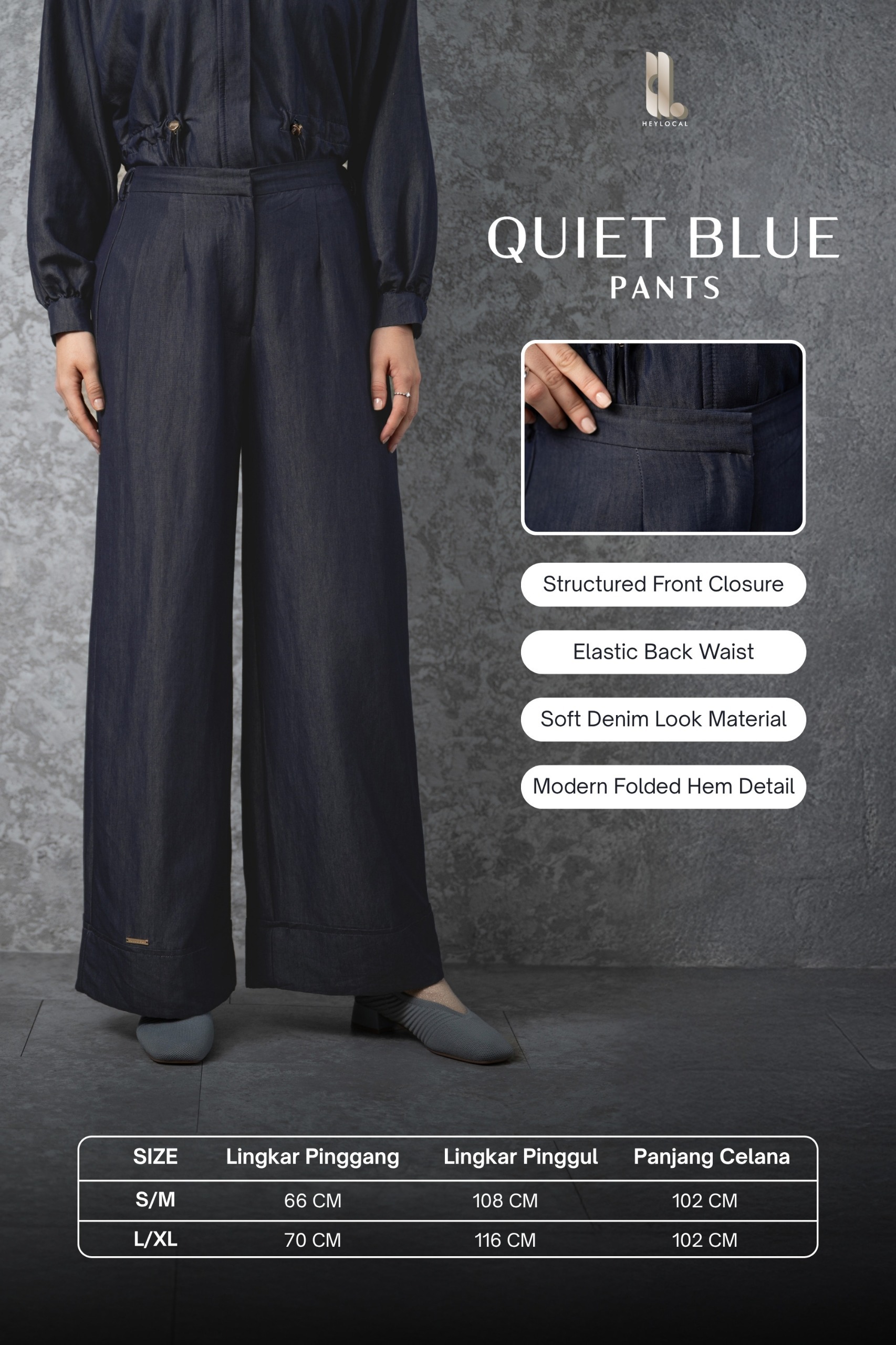 QUIET BLUE PANTS