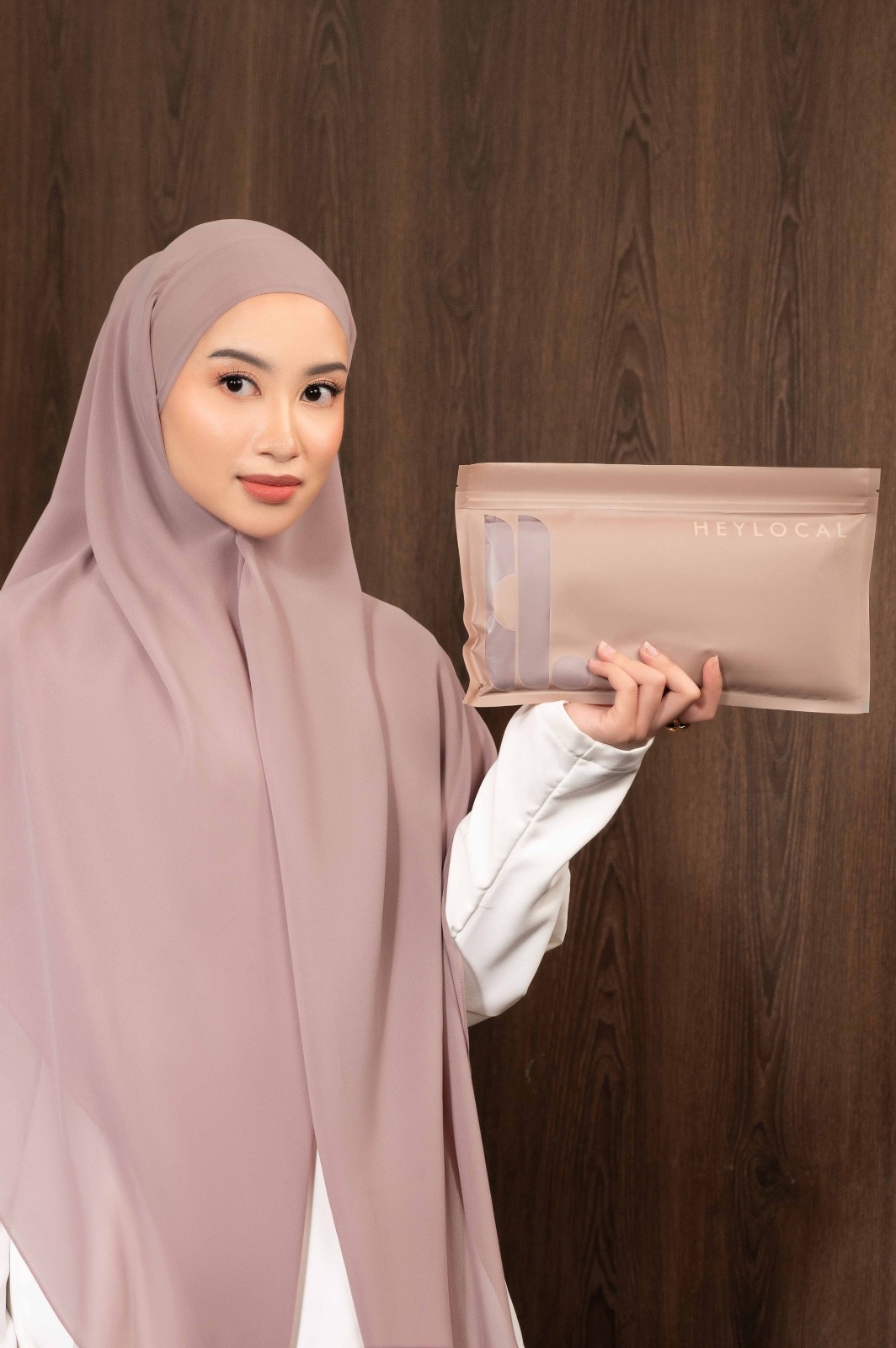 HUDA SQUAREBAN ROSY BROWN