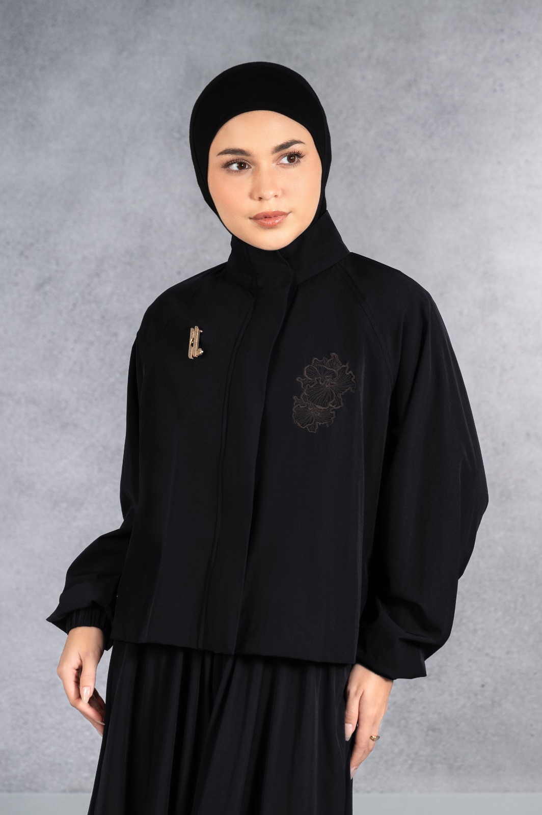 EASYDAY CROPPED JACKET BLACK