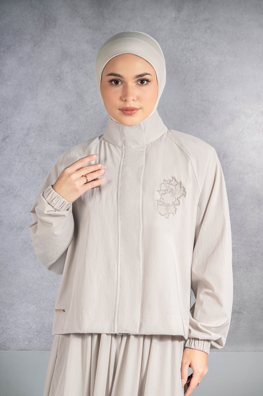 EASYDAY CROPPED JACKET OAT