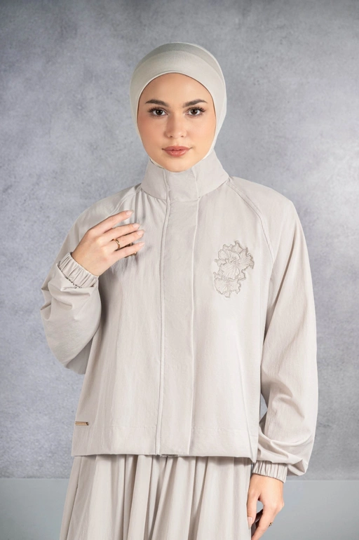 Image of EASYDAY CROPPED JACKET OAT
