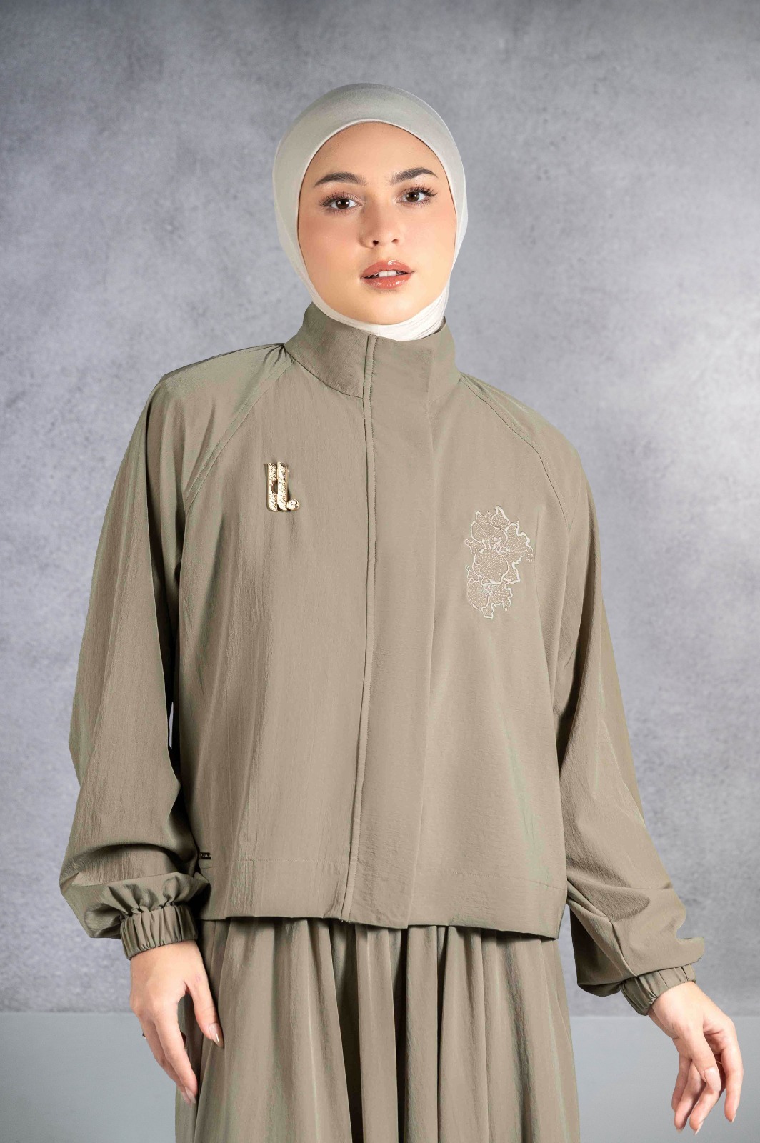 EASYDAY CROPPED JACKET KHAKI
