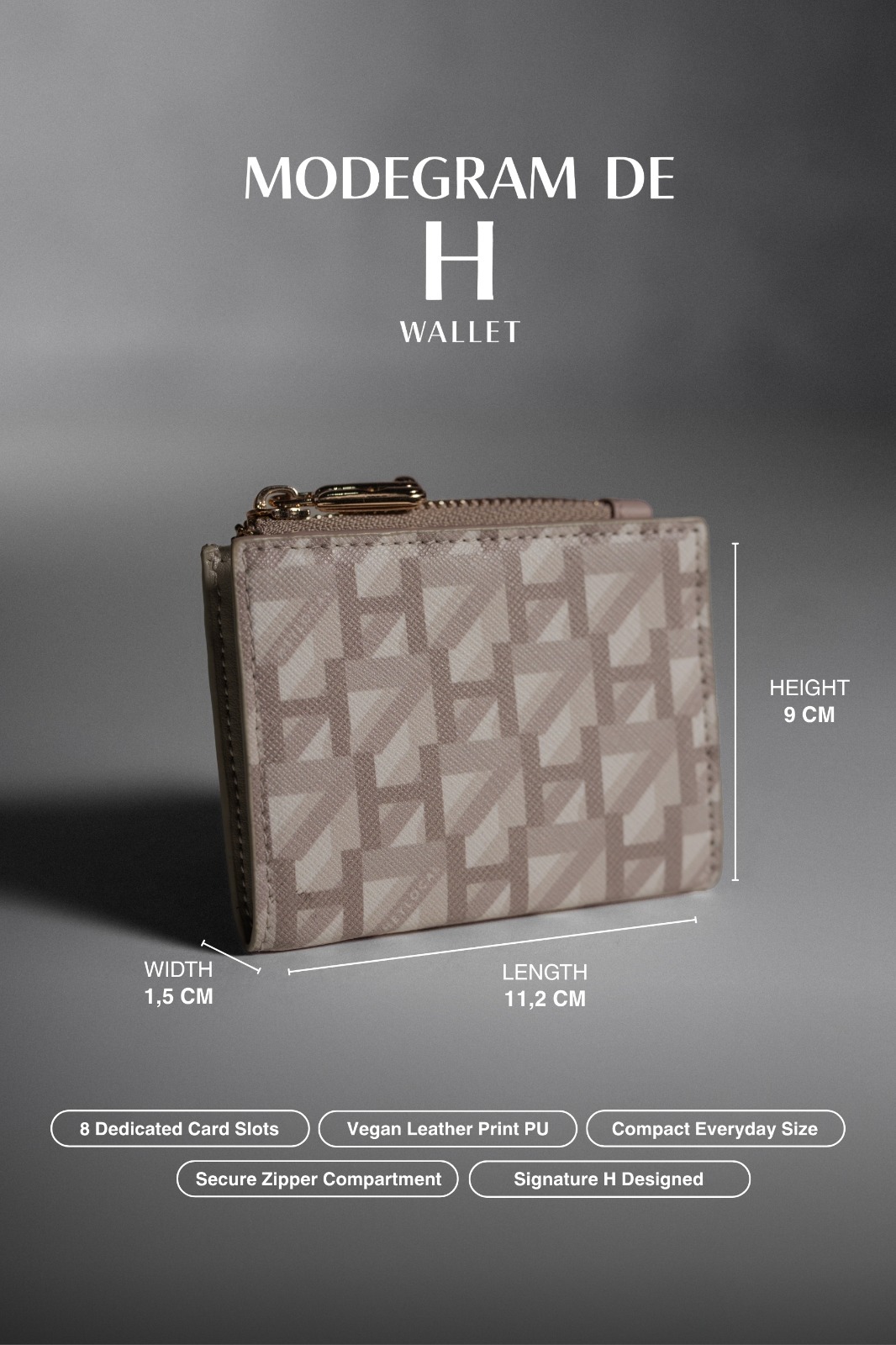 MODEGRAM DE H WALLET MOCCA