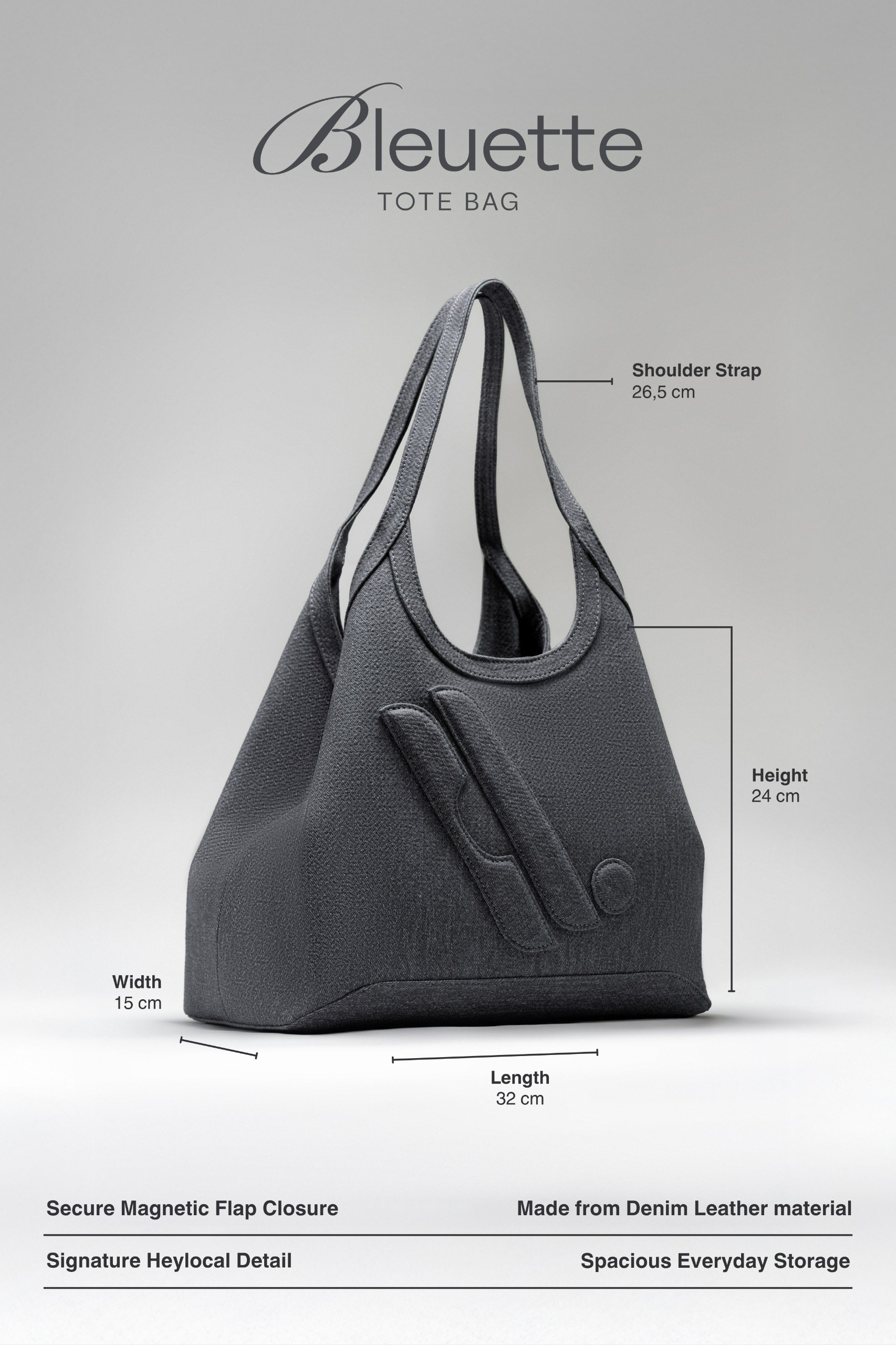 BLEUETTE TOTEBAG NERO