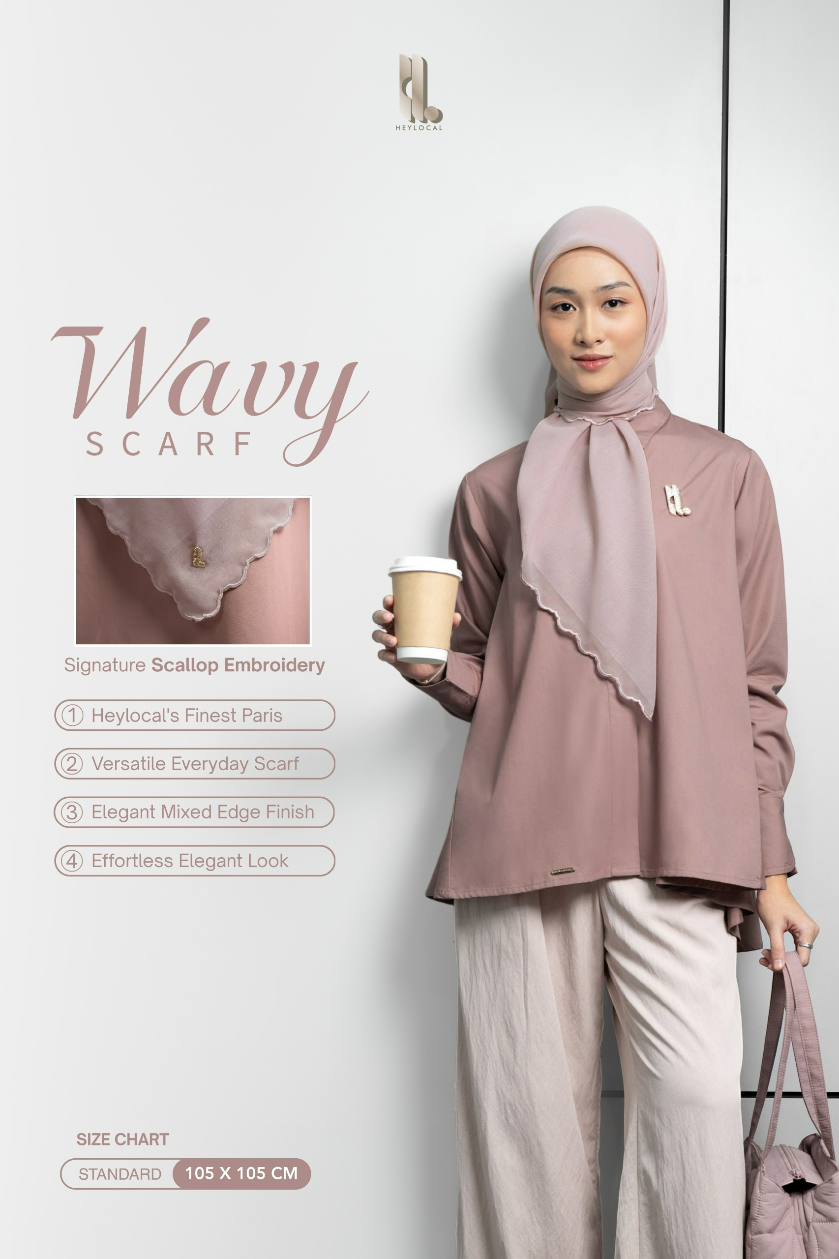 WAVY SCARF BLUSH
