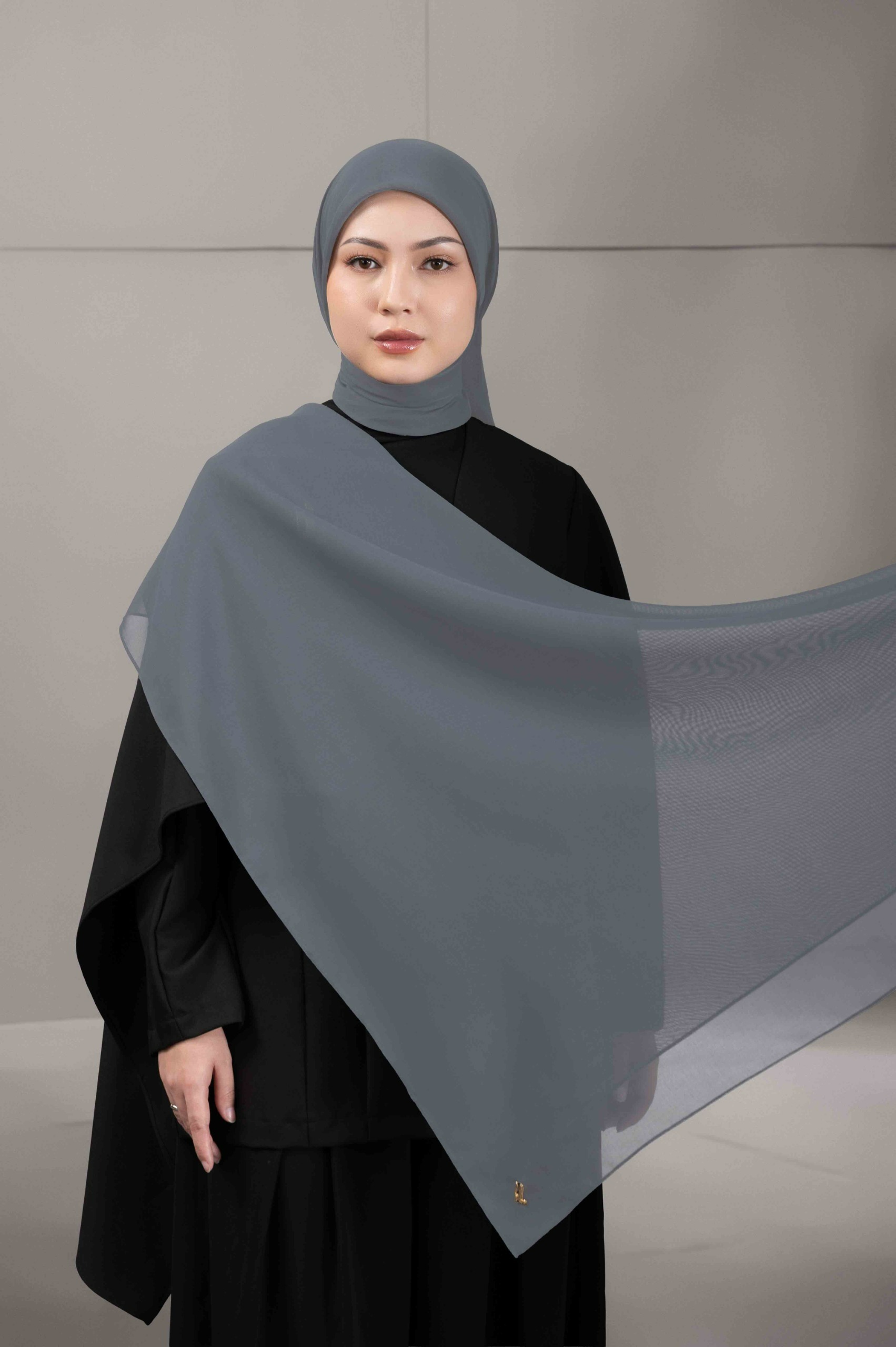DAILY PARIS SCARF STEEL