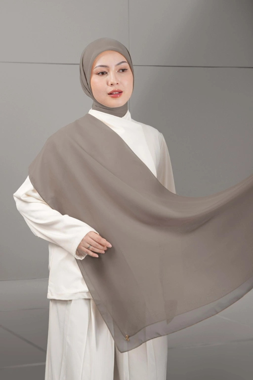 DAILY PARIS SCARF ASH BROWN