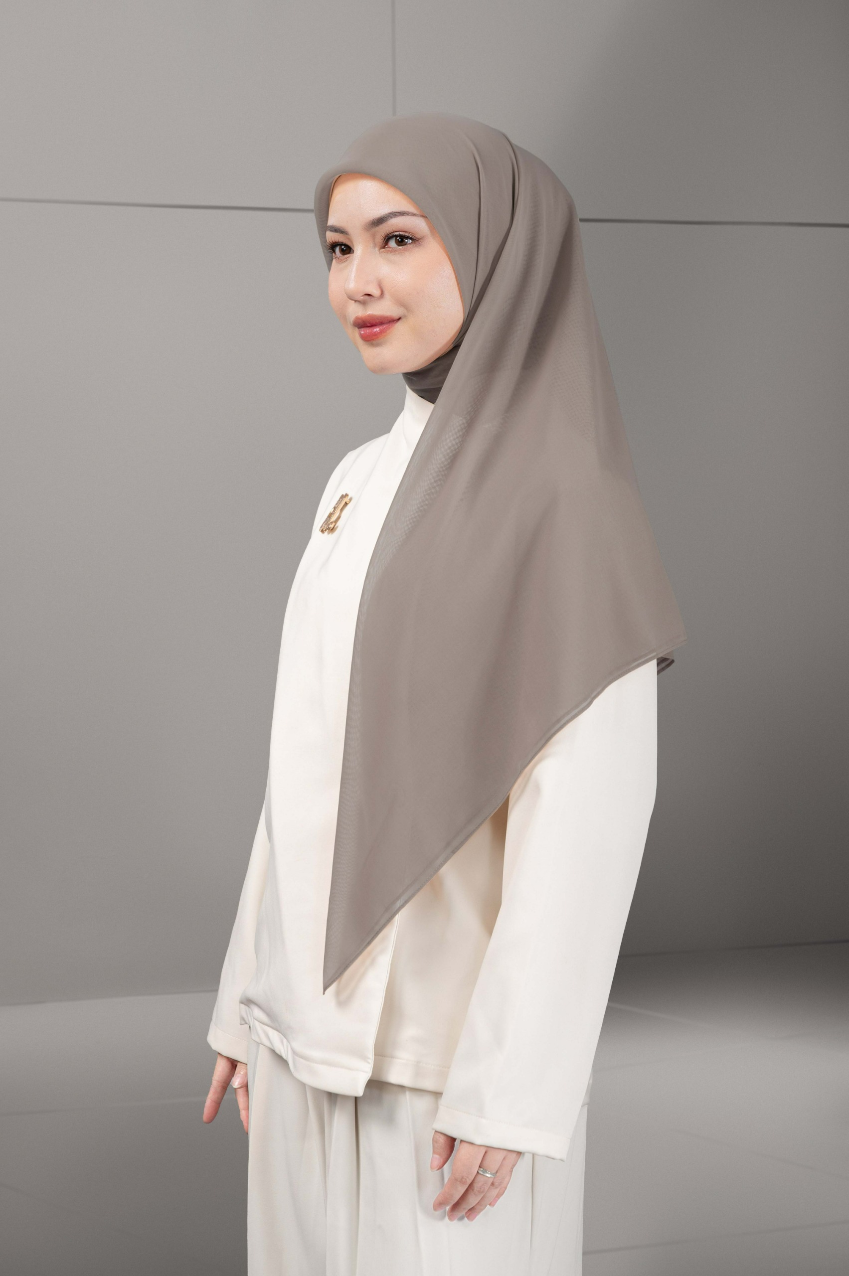 DAILY PARIS SCARF ASH BROWN