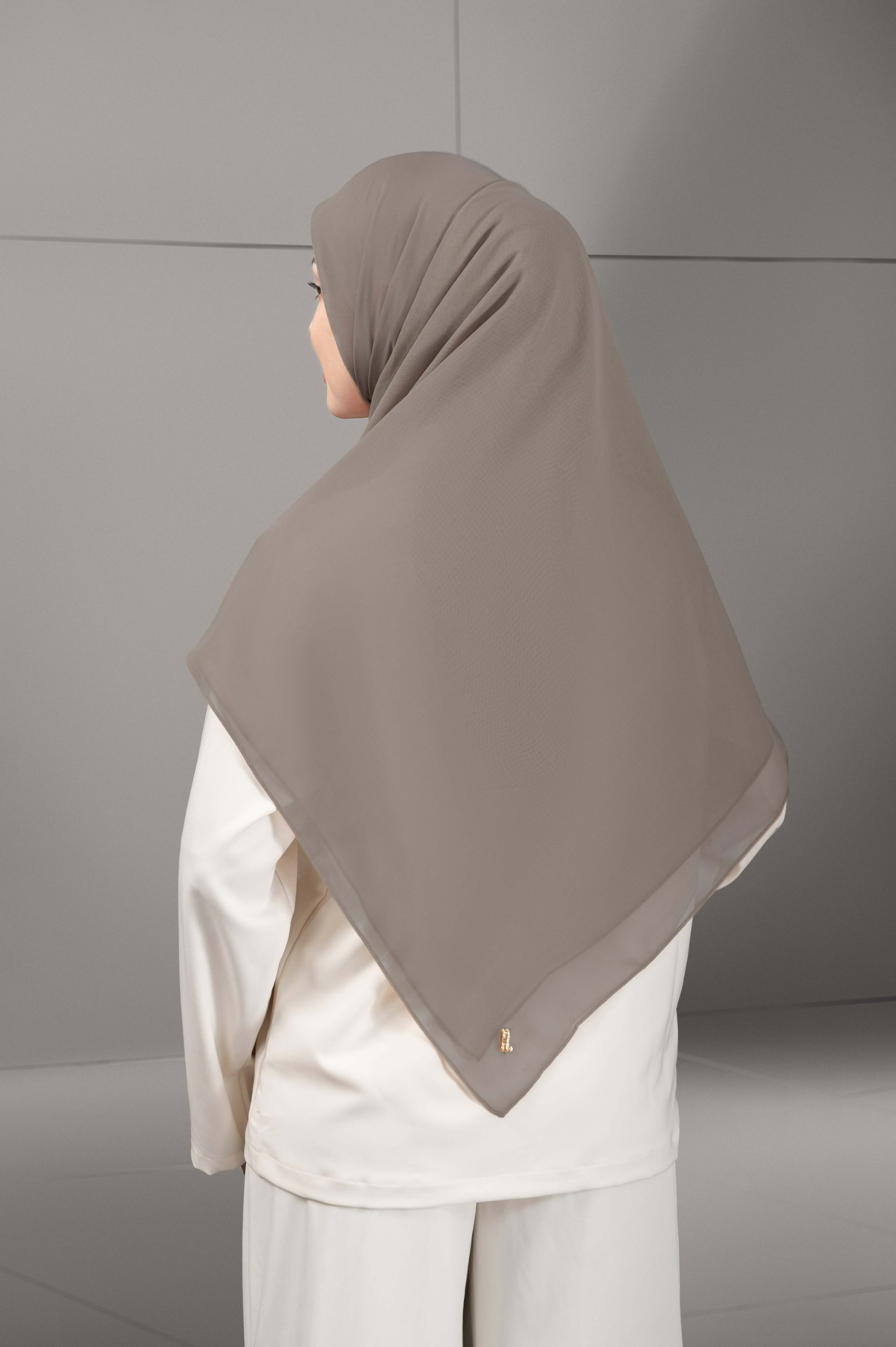 DAILY PARIS SCARF ASH BROWN