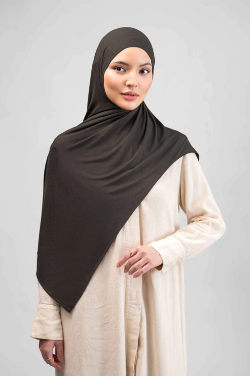 HALA INSTANT PASHMINA DARK COCOA
