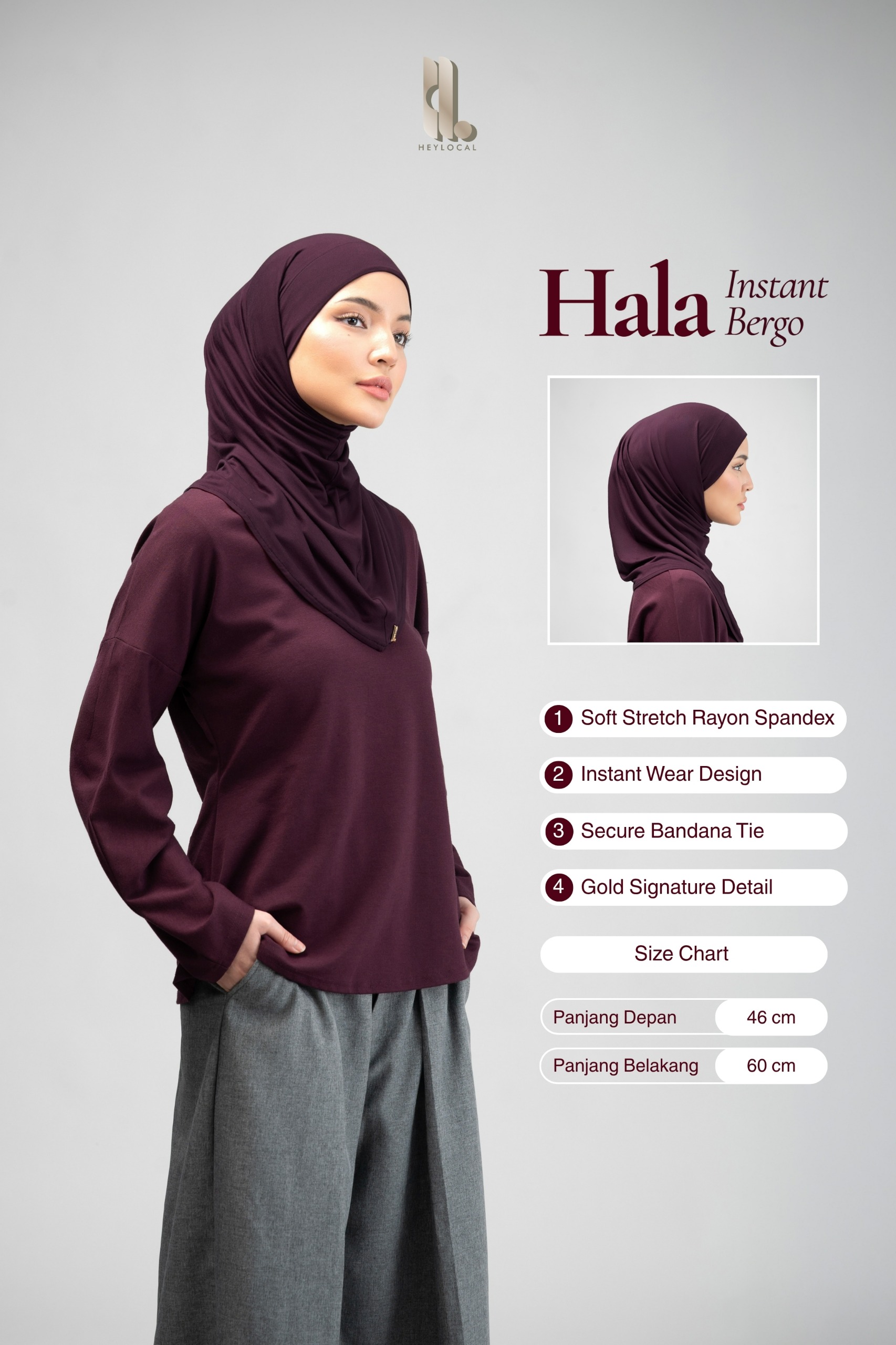 HALA INSTANT BERGO DARK COCOA
