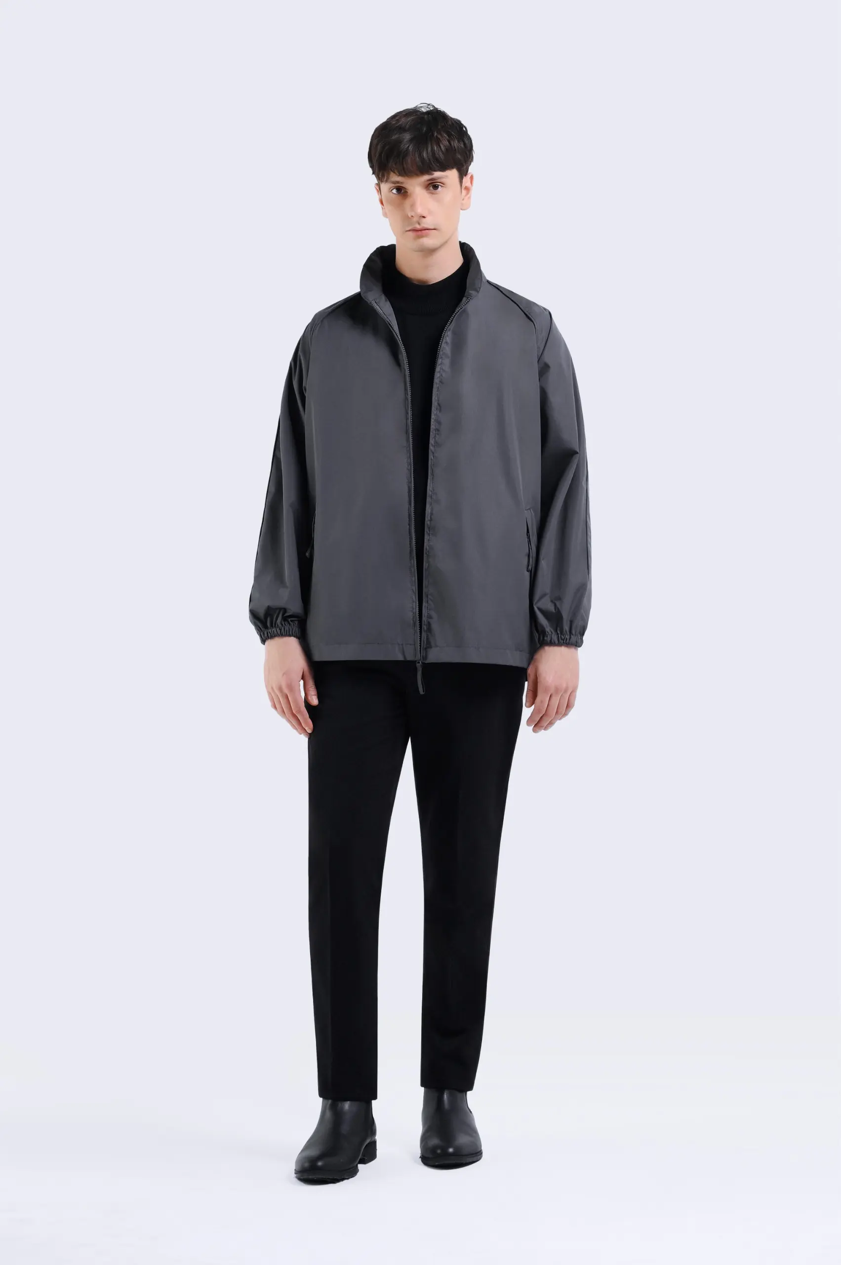 Packable Hood Jacket Dark Grey