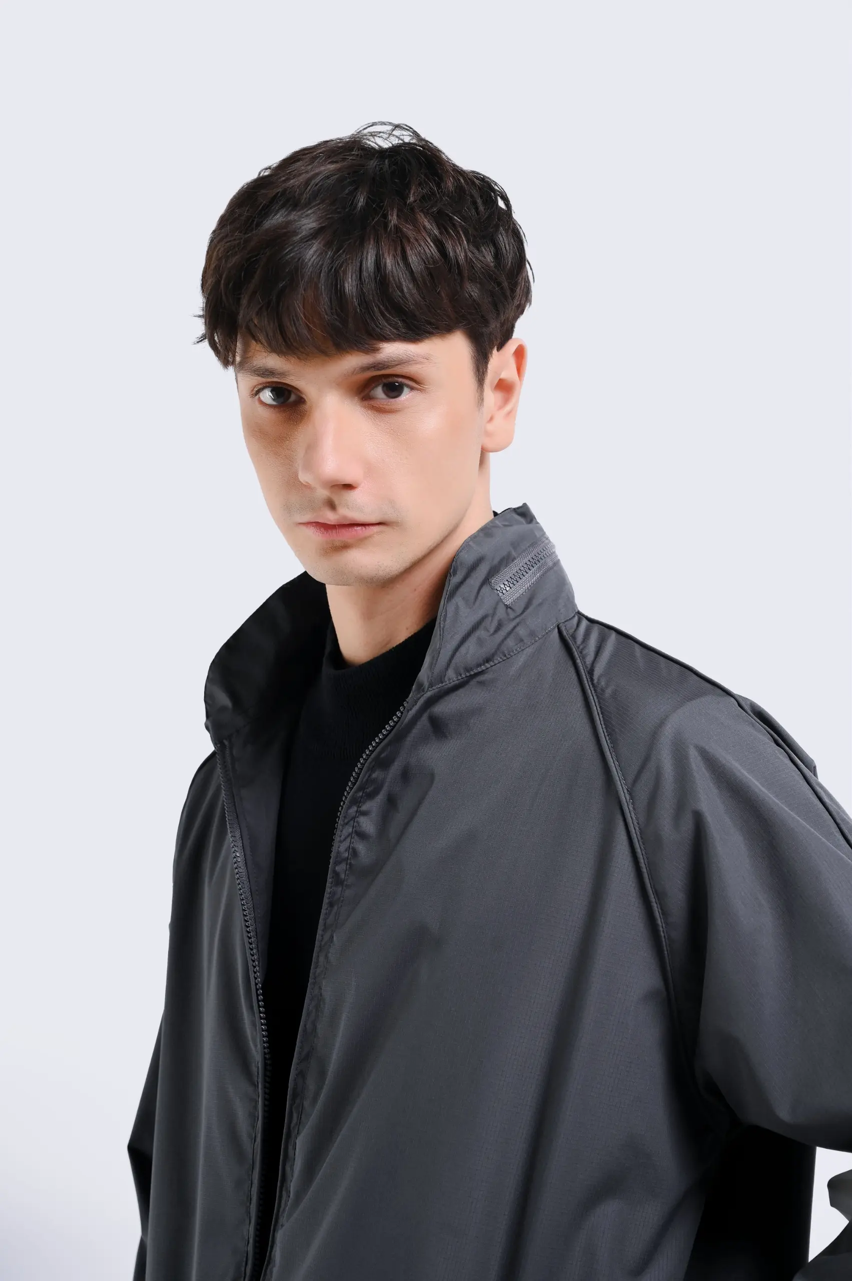 Packable Hood Jacket Dark Grey