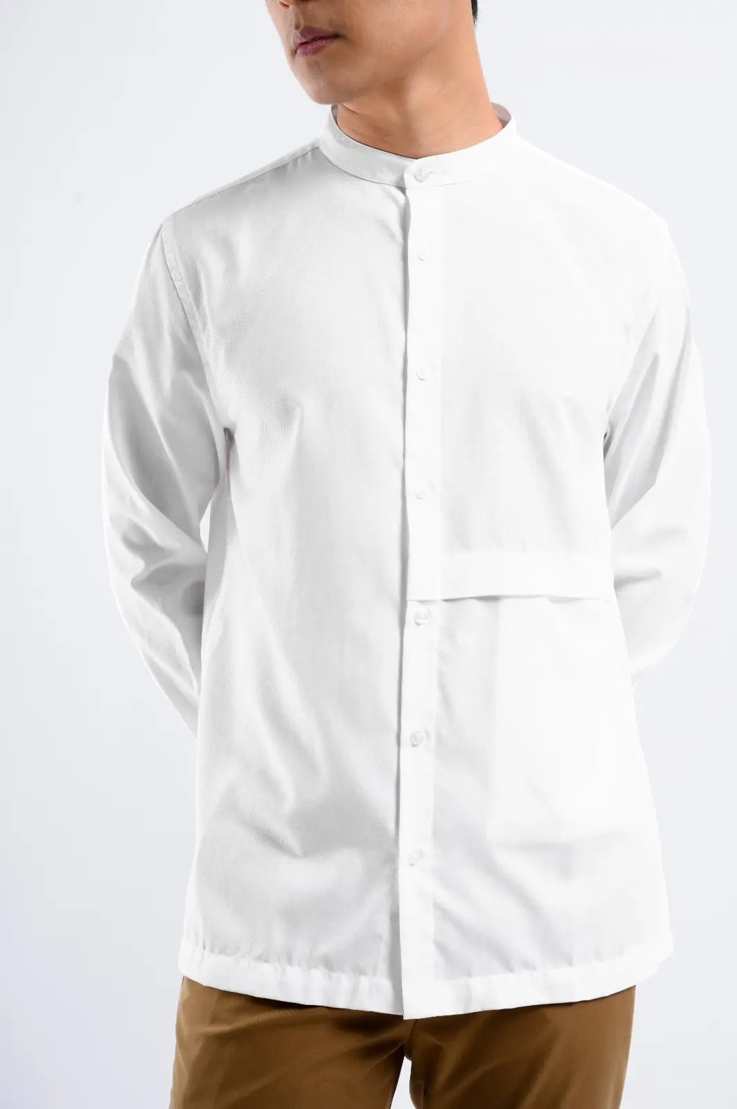 Ammar Single Flange Shirt White