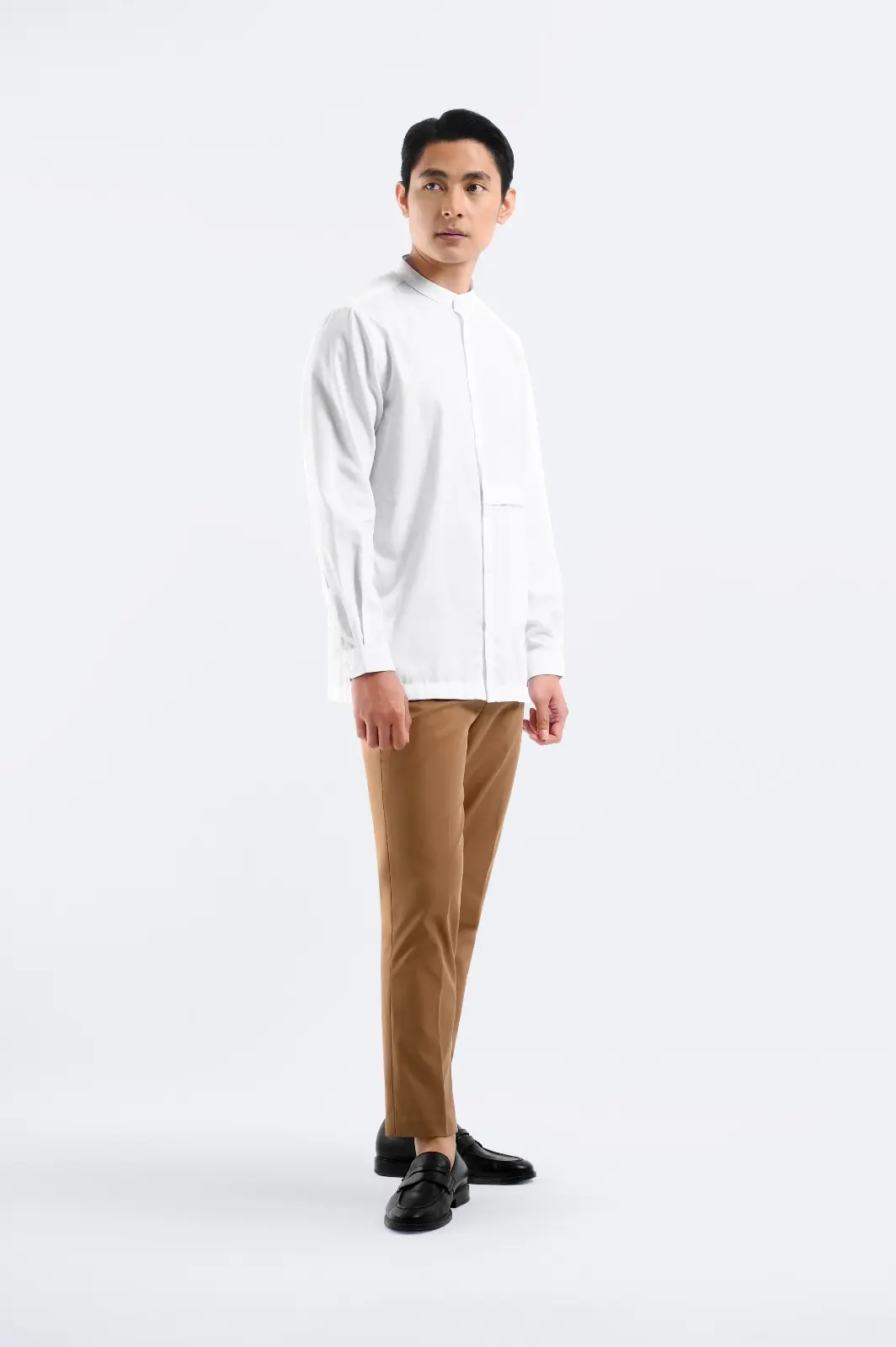 Ammar Single Flange Shirt White