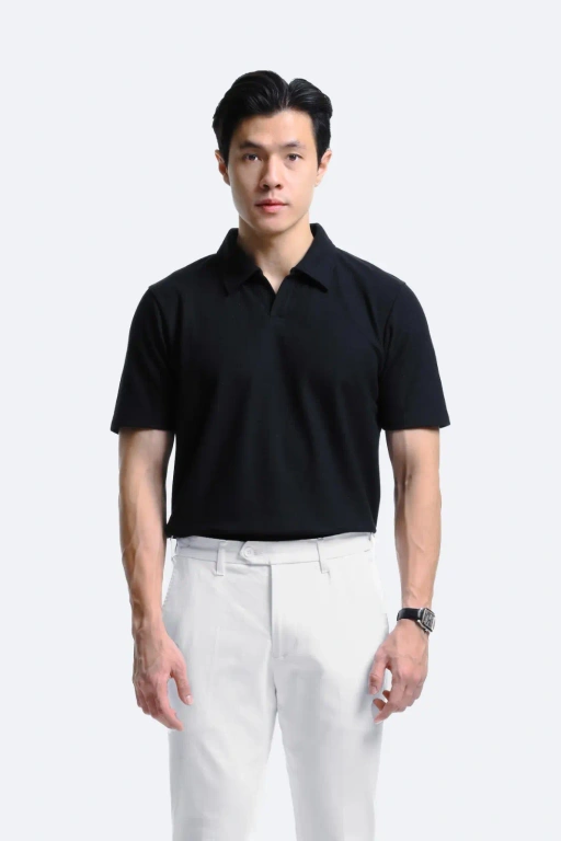 Image of Raven Polo Shirt Black