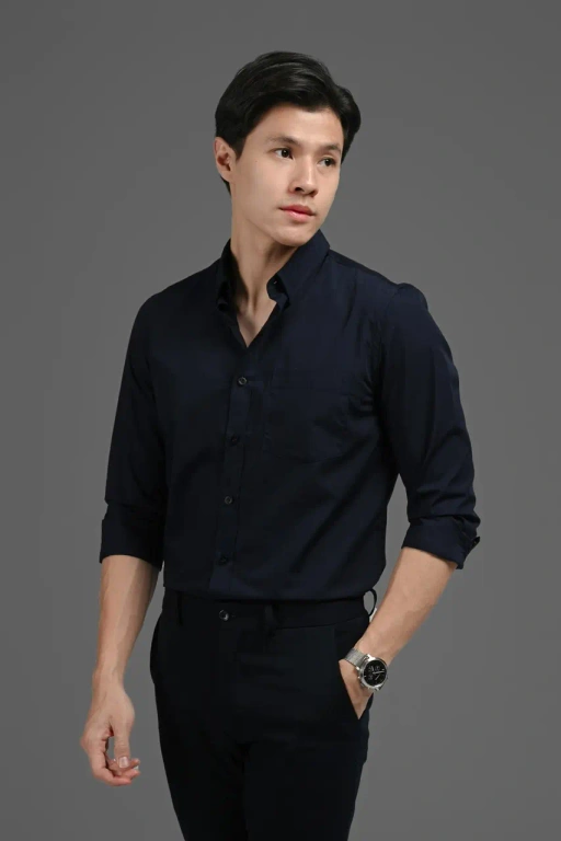 Elgant Basic Shirt Navy