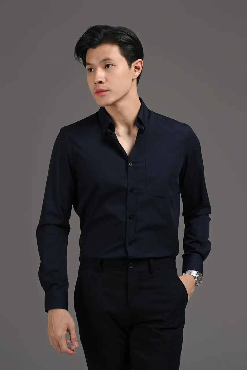 Elgant Basic Shirt Navy
