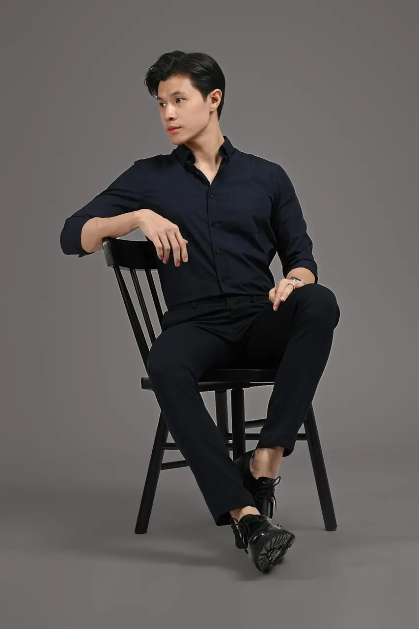 Elgant Basic Shirt Navy