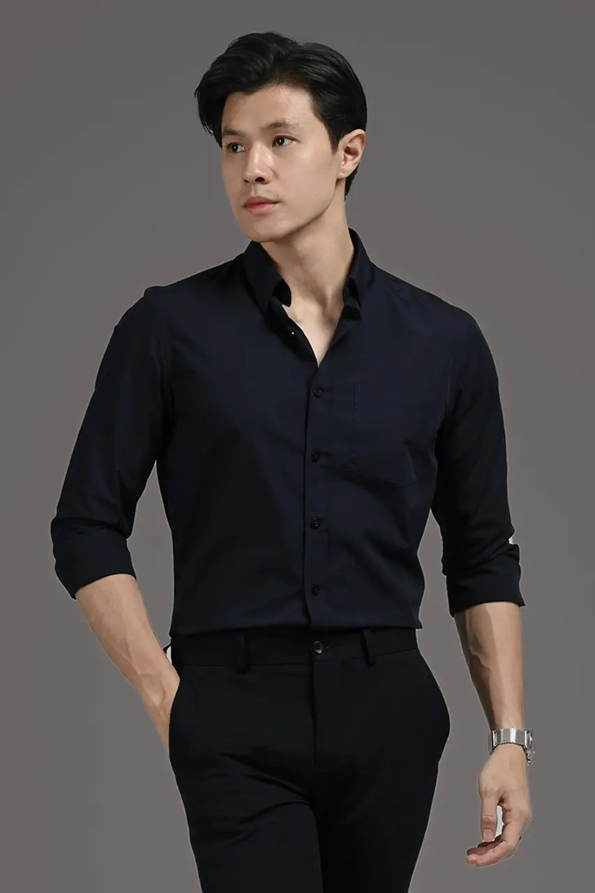 Elgant Basic Shirt Navy