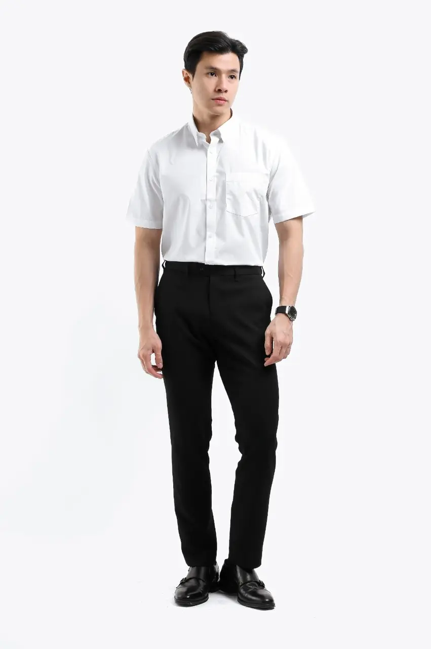 Elgant Short Sleeve Shirt White