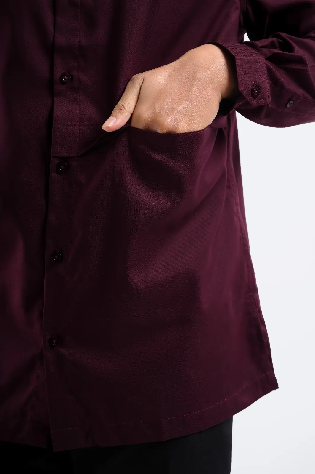 Ammar Single Flange Shirt Maroon