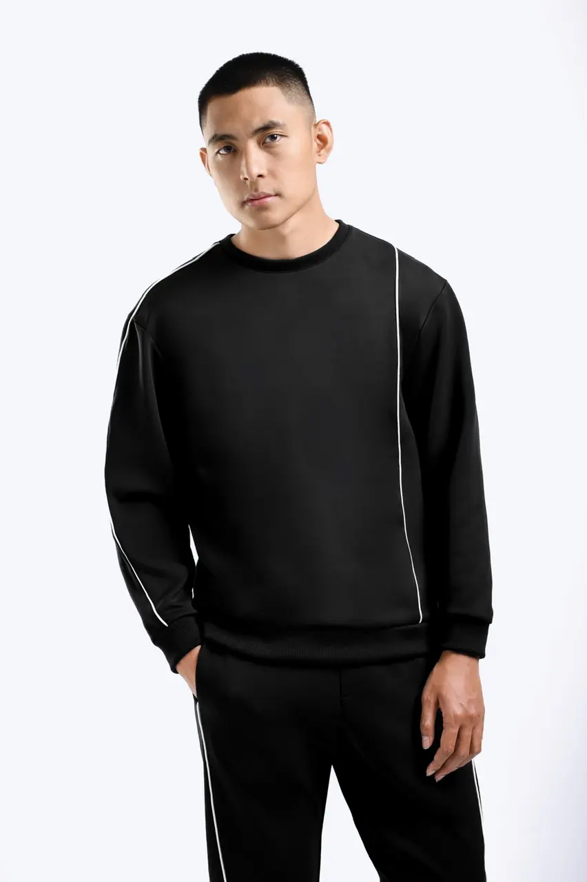 Lindt Piping Sweatshirt Black