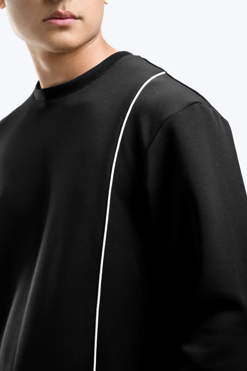 Lindt Piping Sweatshirt Black