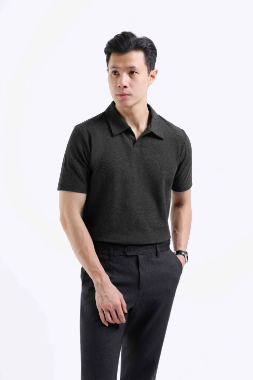 Image of Raven Polo Shirt Charcoal