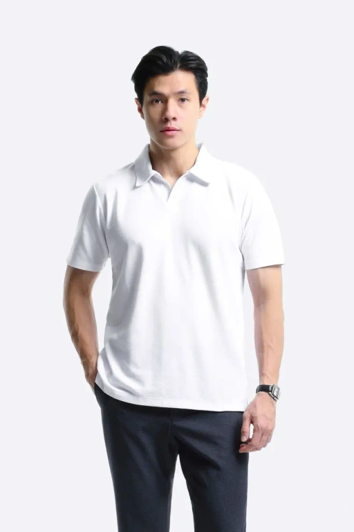 Image of Raven Polo Shirt White