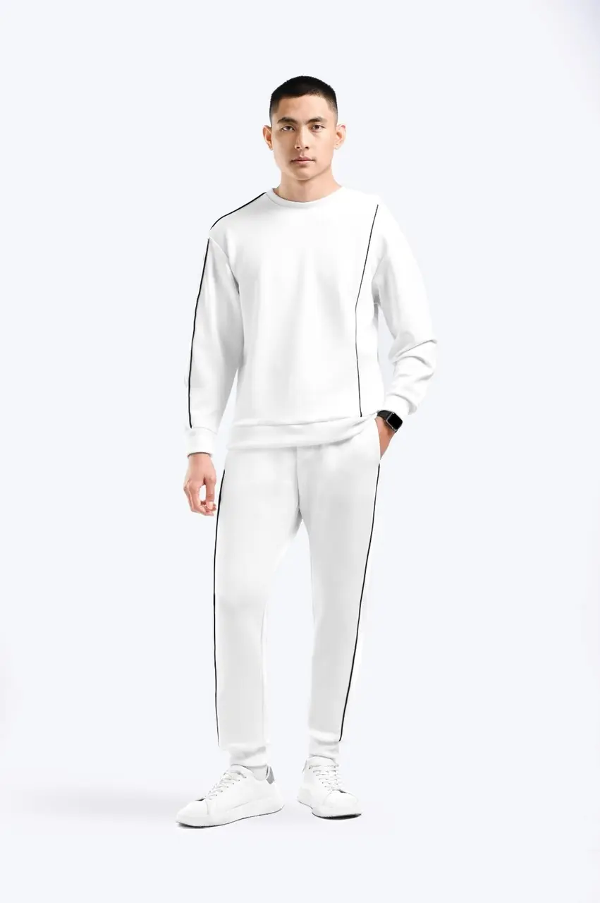 Lindt Piping Sweatshirt White