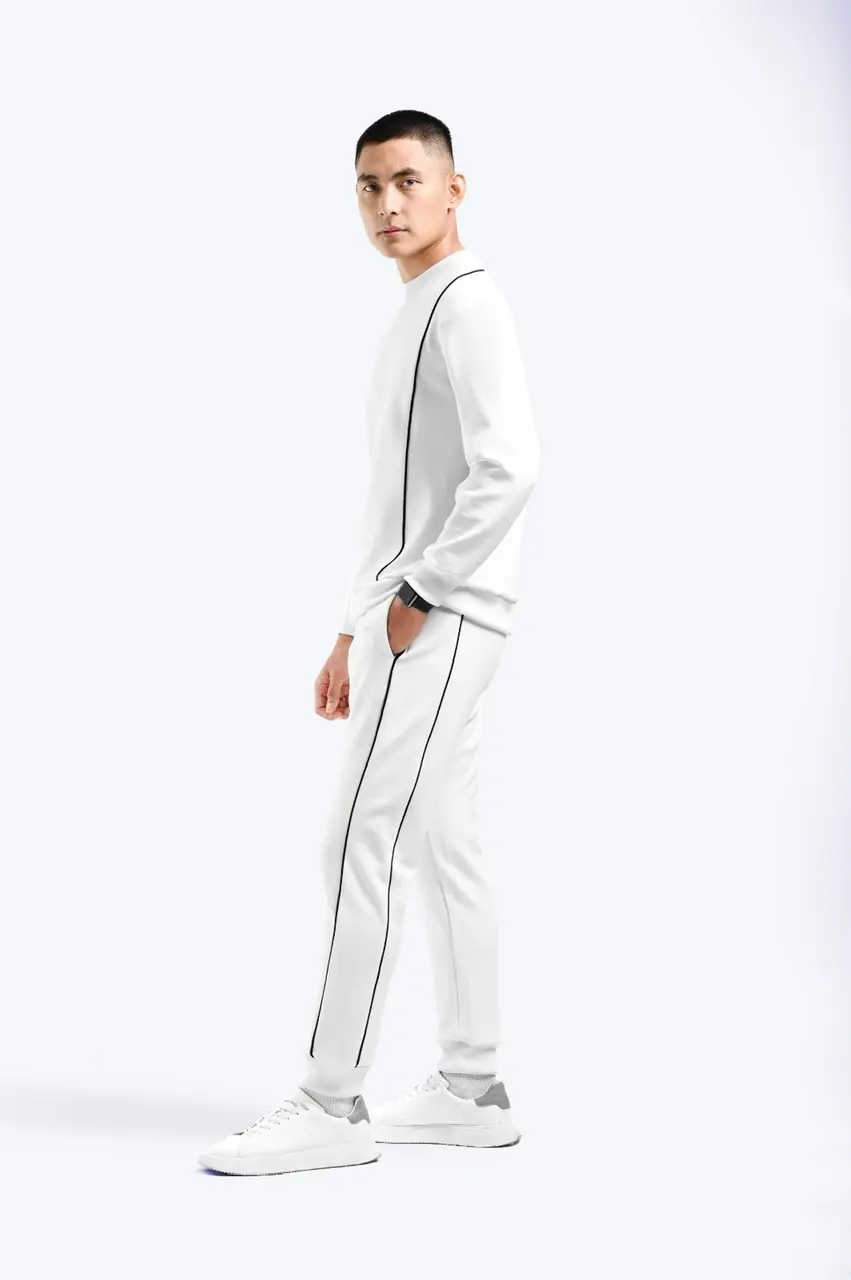 Lindt Piping Sweatshirt White