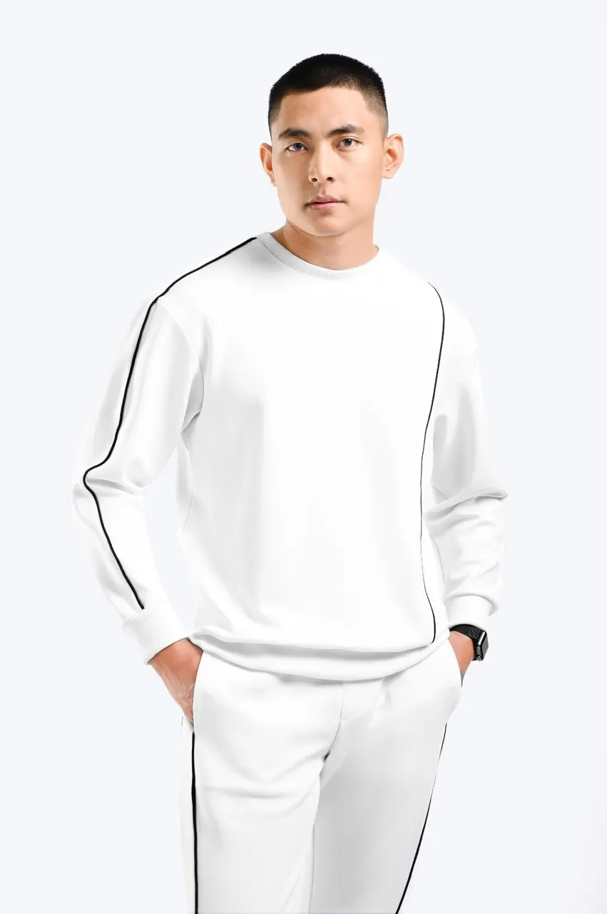 Lindt Piping Sweatshirt White