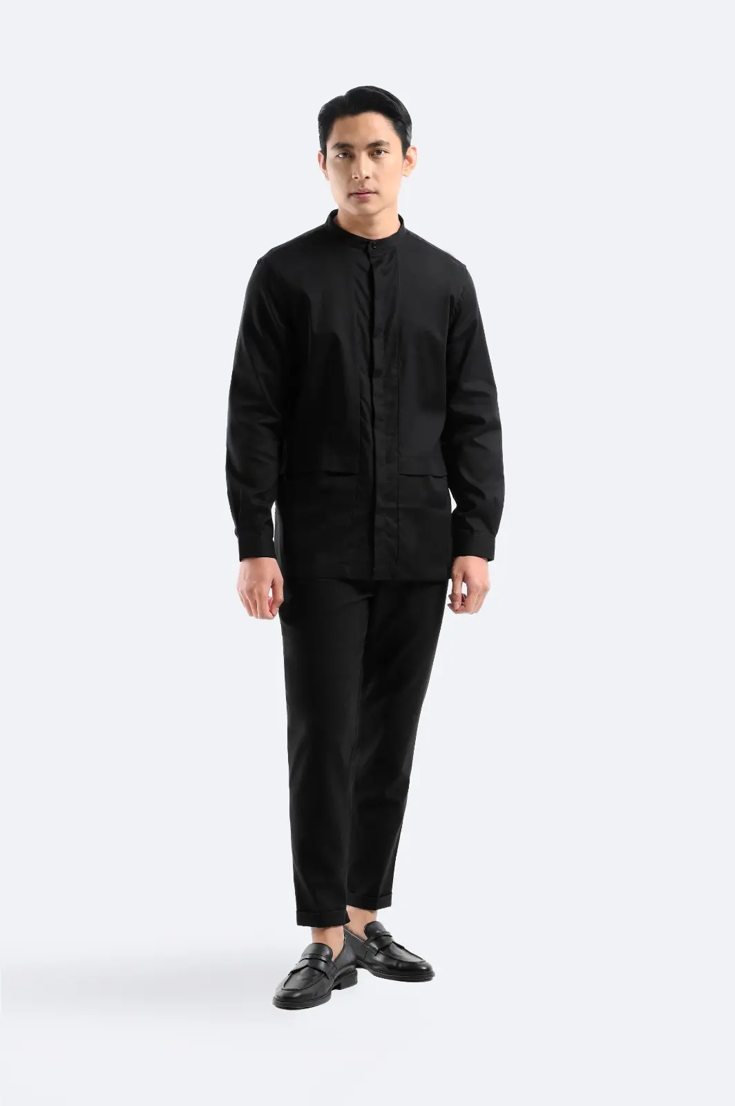 Ammar Double Flange Shirt Black
