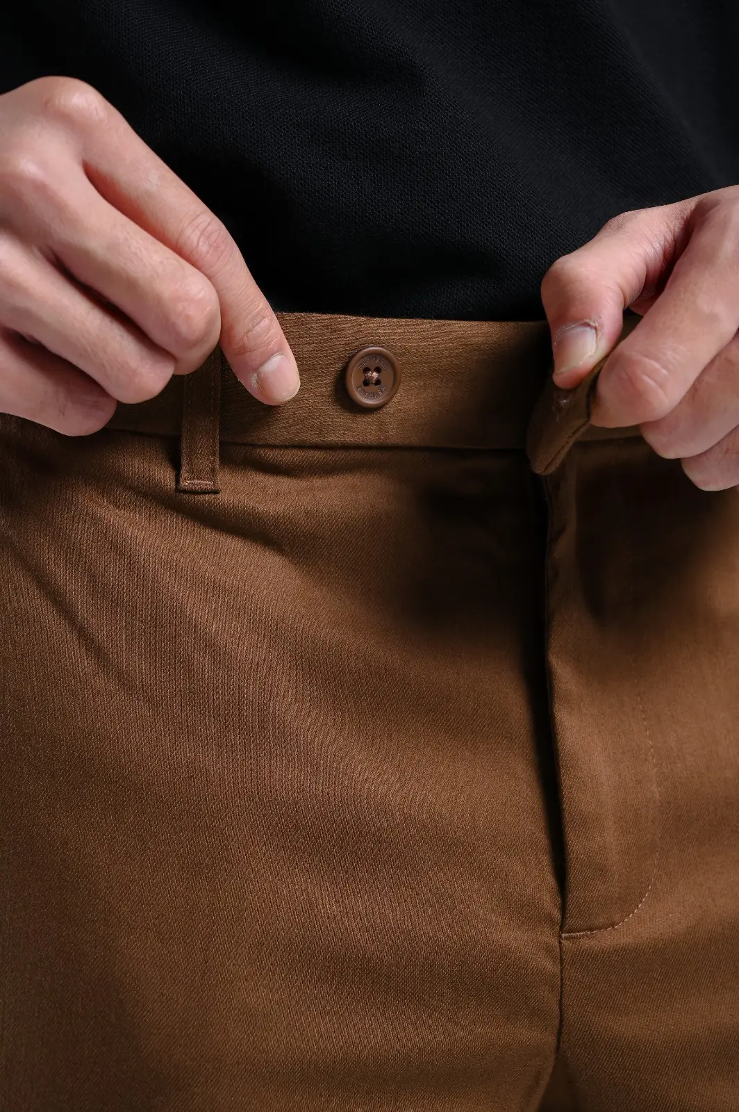 Smart Flex Cotton Pants Brown