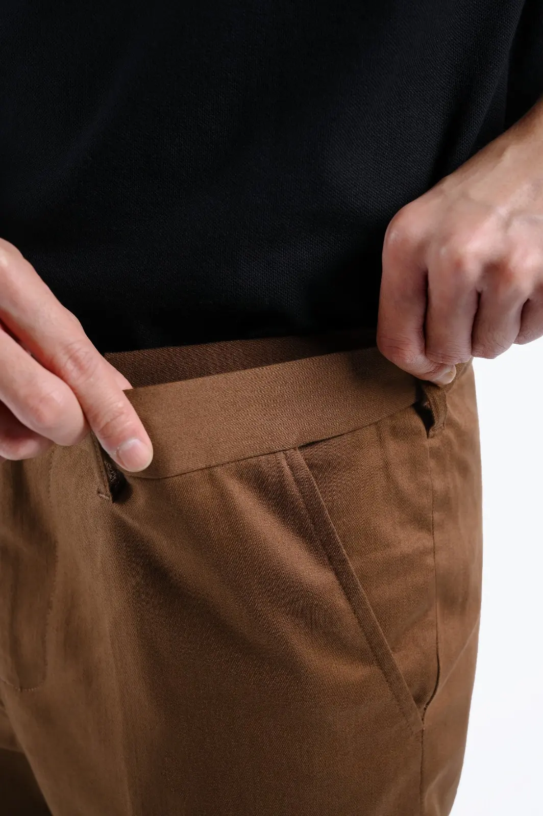 Smart Flex Cotton Pants Brown