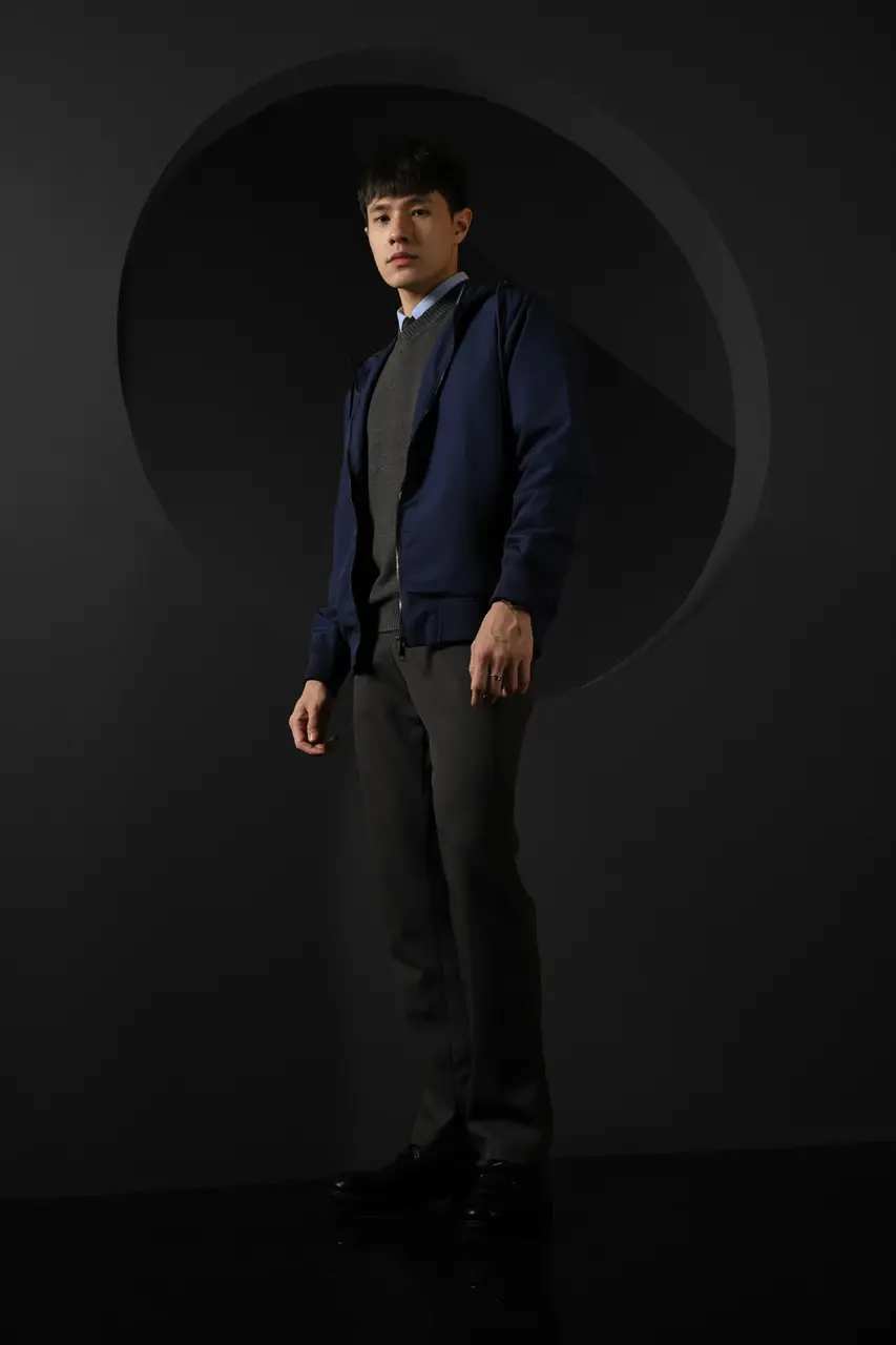 City Hooded Jacket Navy