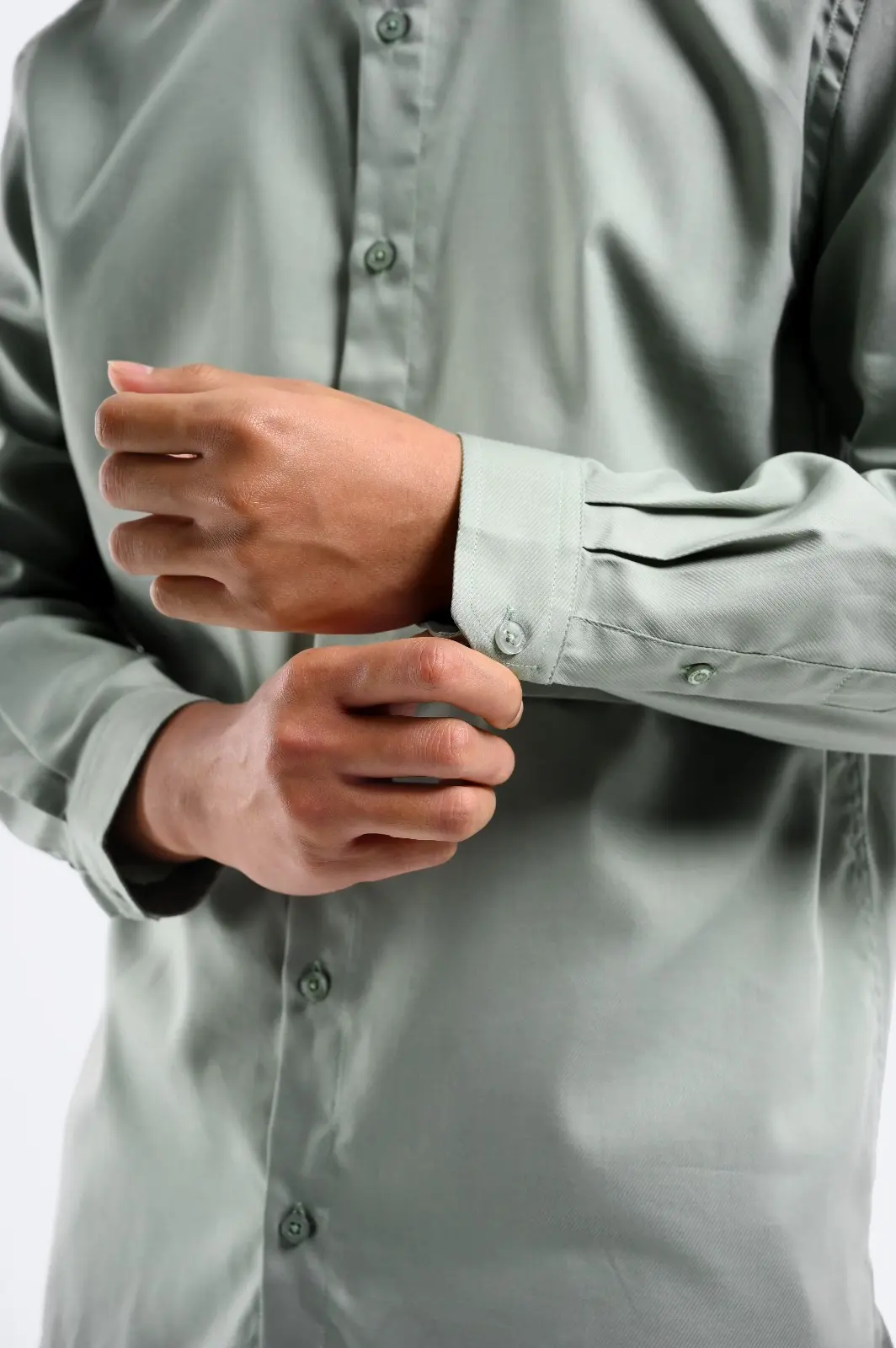 Ammar Single Flange Shirt Sage