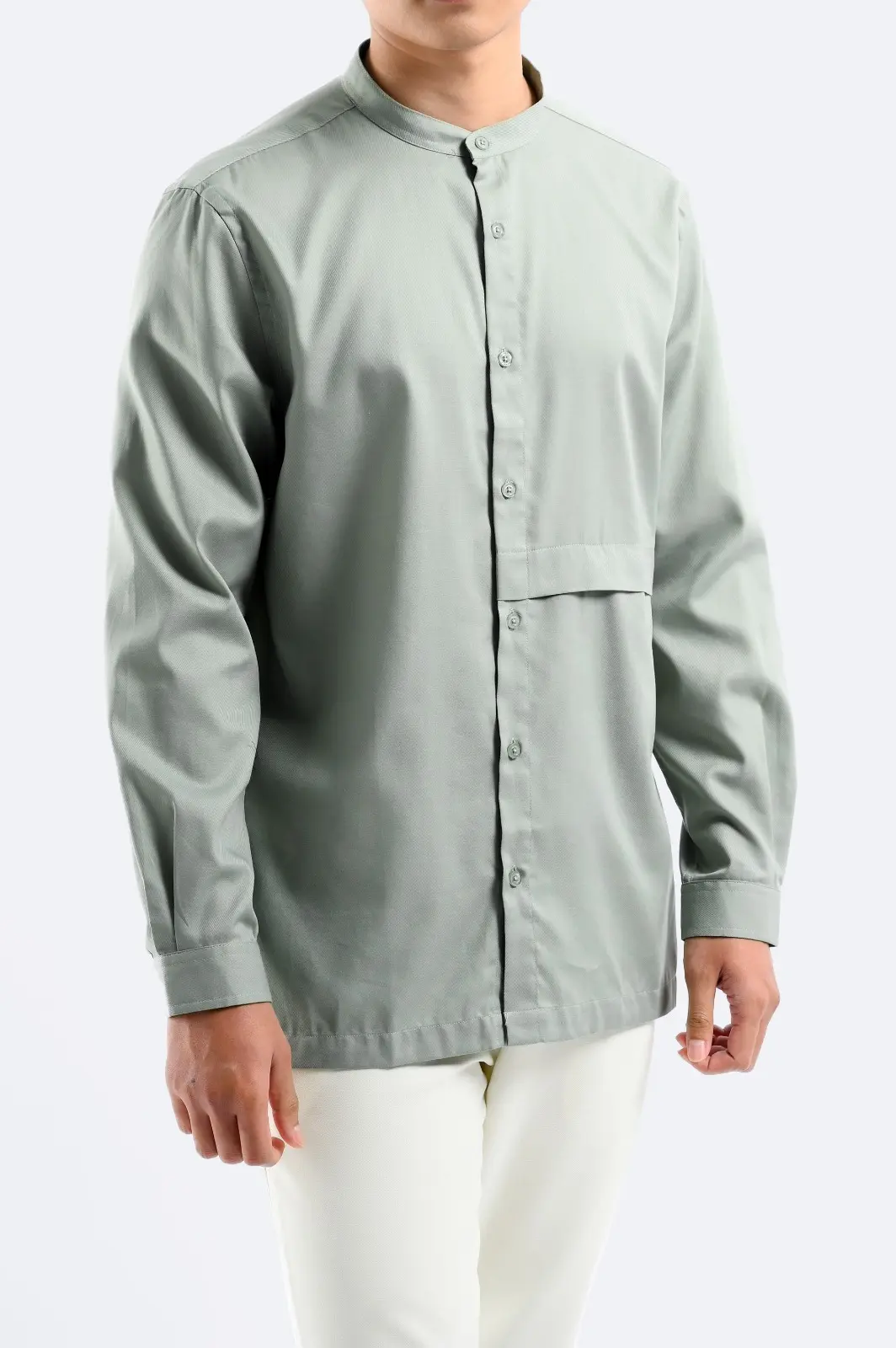Ammar Single Flange Shirt Sage