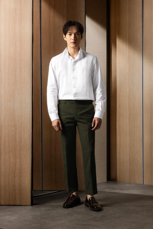 Image of Arsen Ankle Pants Olive