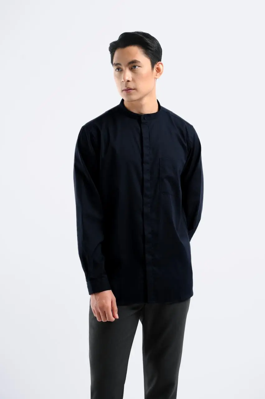 Uzma Short Sleeve Shirt Dark Blue