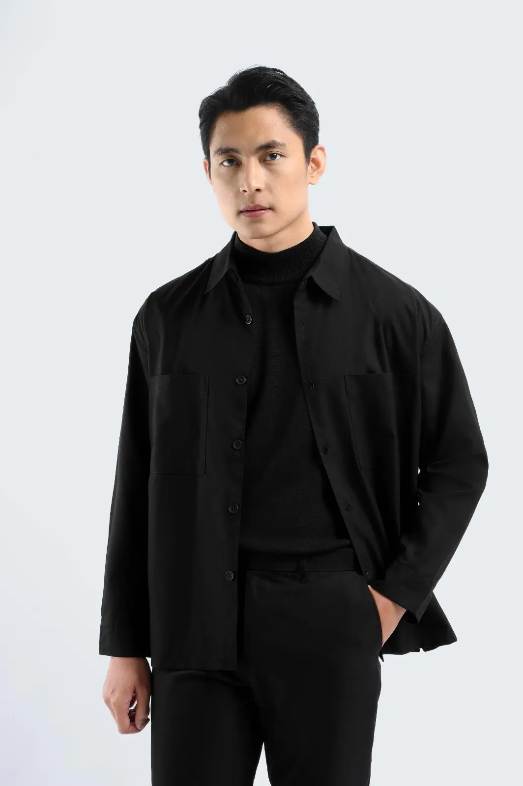 Devlin Shirt Long Sleeve Black