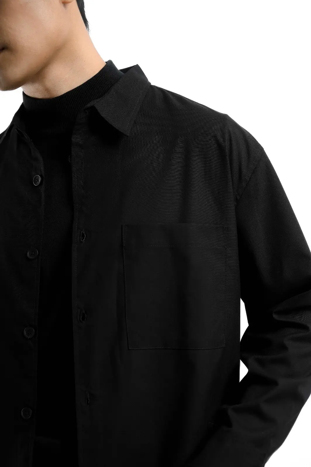 Devlin Shirt Long Sleeve Black
