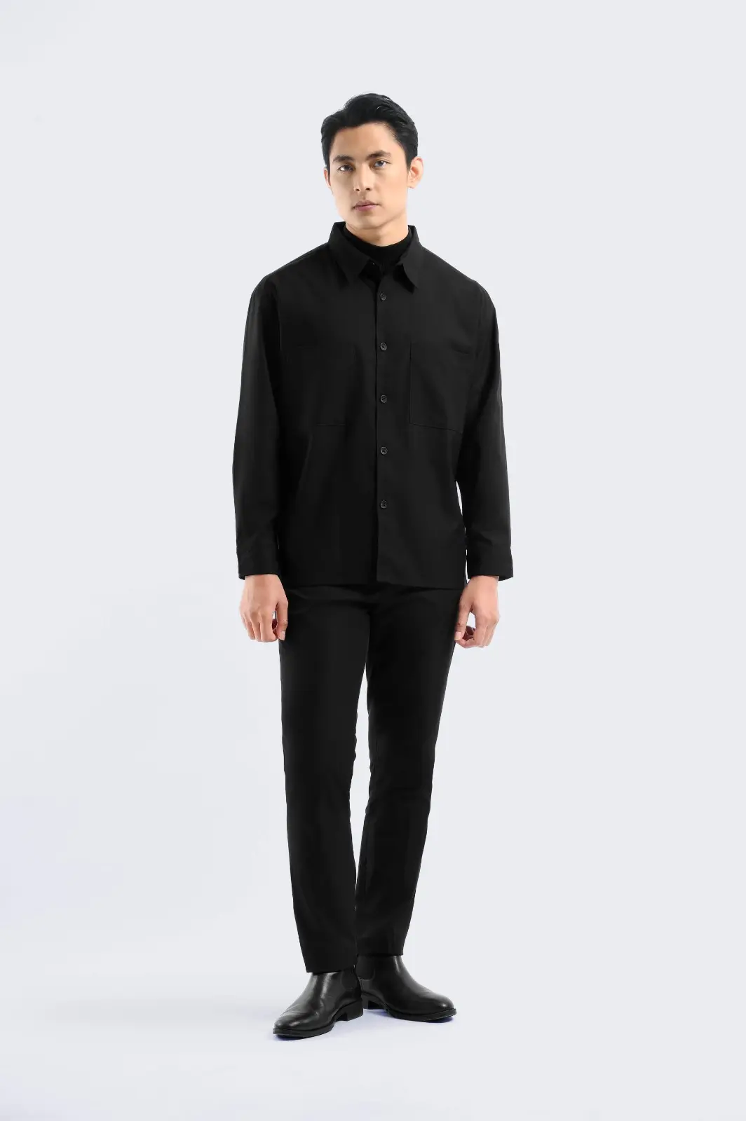 Devlin Shirt Long Sleeve Black