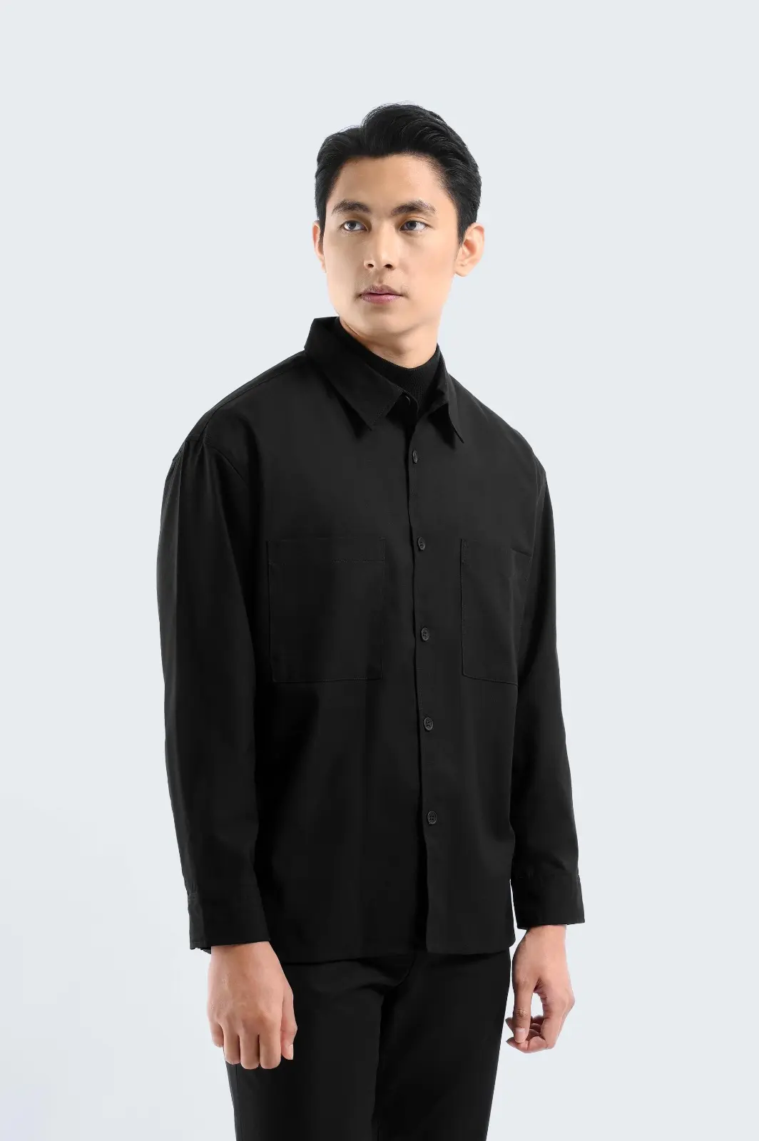 Devlin Shirt Long Sleeve Black