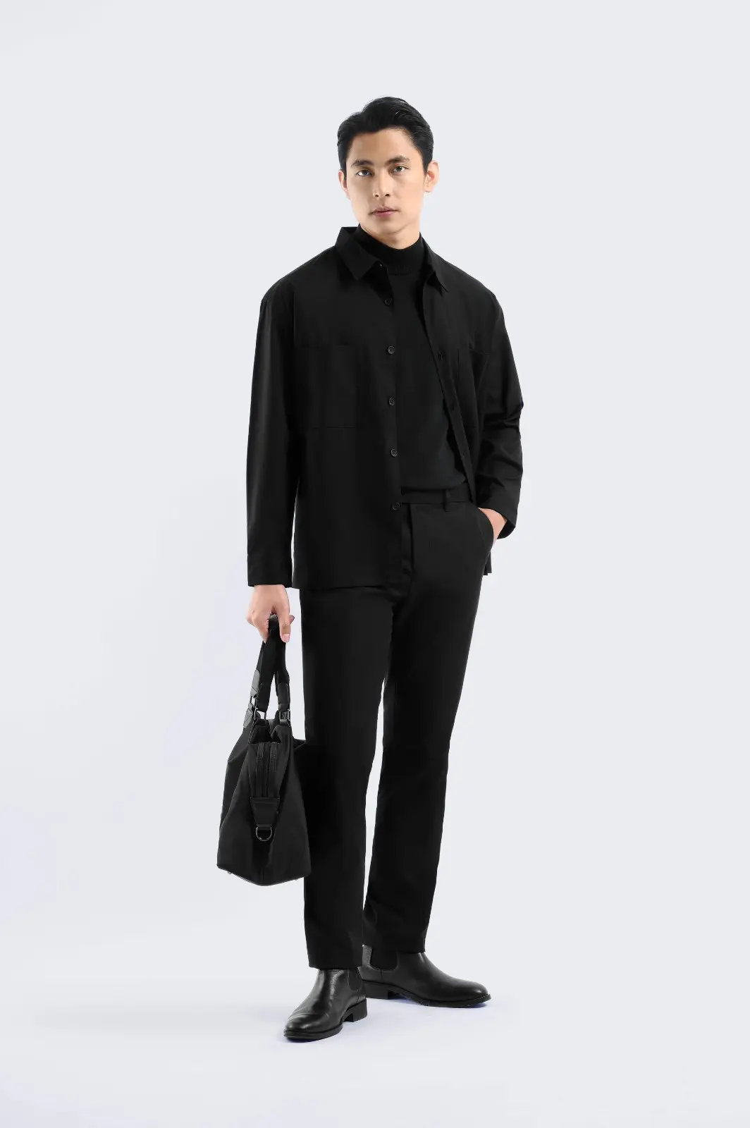 Devlin Shirt Long Sleeve Black